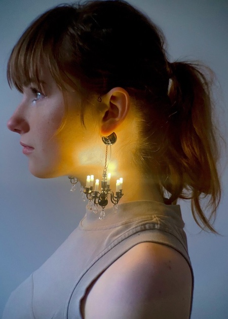 Diana Caldarescu Chandelier Earrings