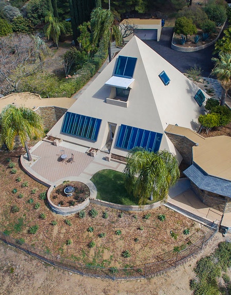 Pyramid Shaped House in California