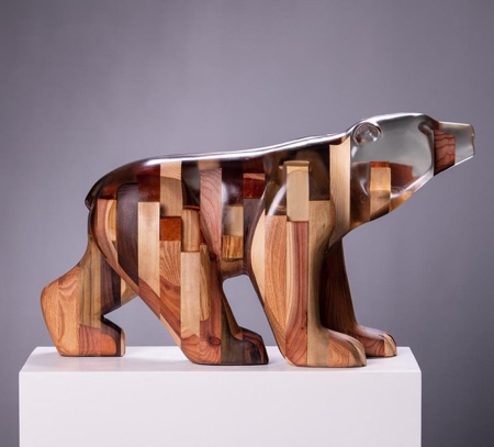 Wood and Epoxy Resin Sculptures