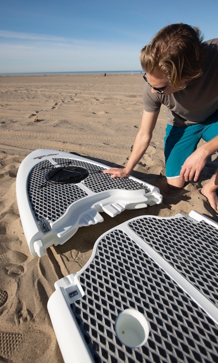 Three-Piece Paddle Board