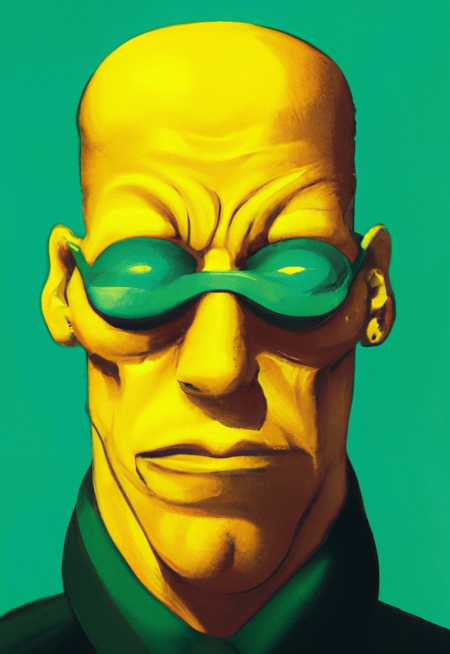 Homer Simpson Morpheus from The Matrix