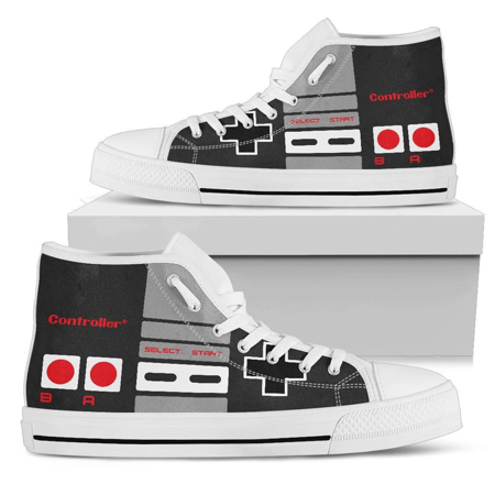 NES Controller High Top Shoes