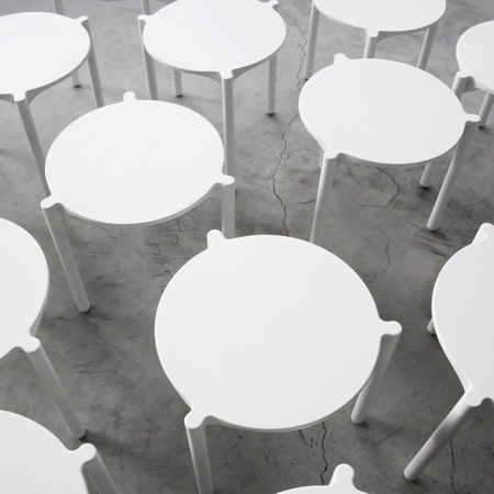 Pizza Stool Table