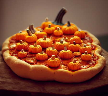 Miniature Pumpkins Pizza