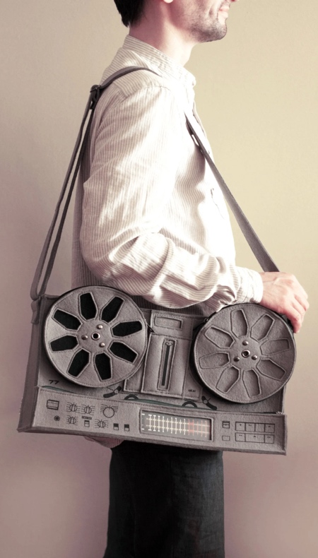 Reel-to-Reel Leather Bag