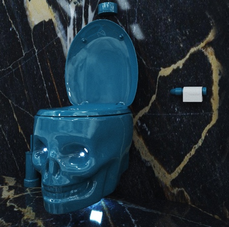 Human Skull Toilet