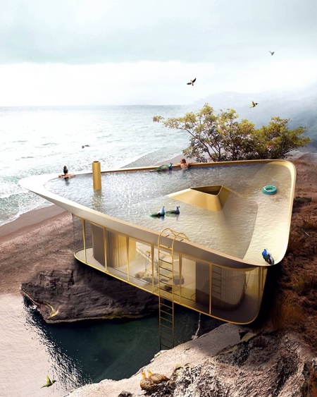 Triangle Pool House