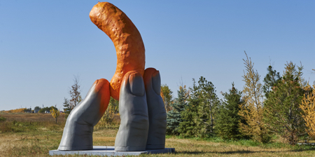 Cheetos Hands Statue