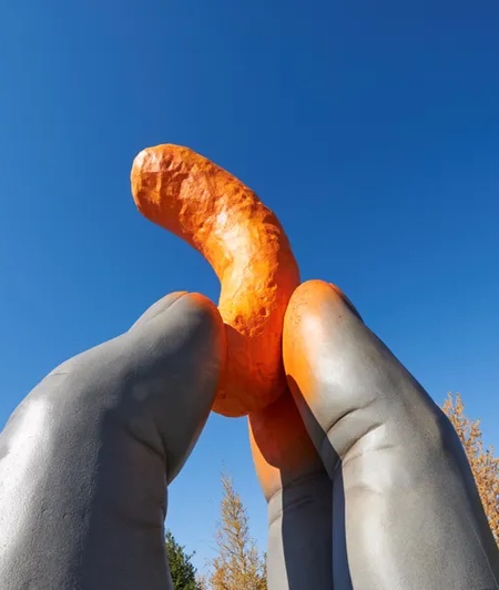 Cheetos Hand Sculpture