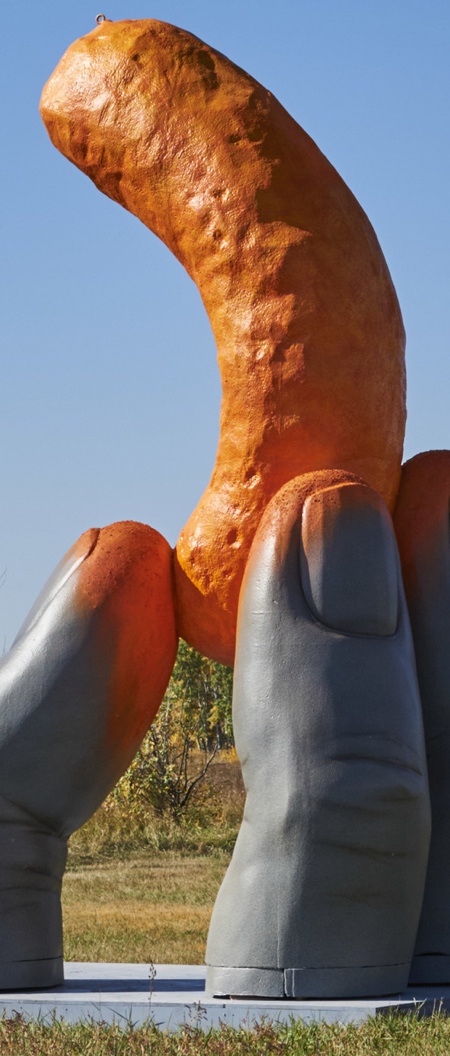 Cheetos Hand Statue
