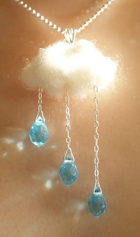 Raining Cloud Necklace