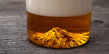 3D Mountain Beer Glass