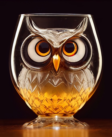 Owl Beer Glass