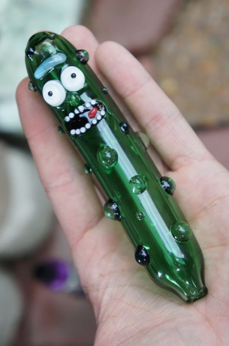 Pickle Rick Smoking Pipe