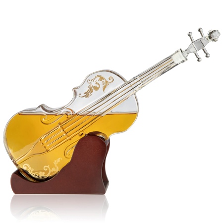 Glass Violin Decanter