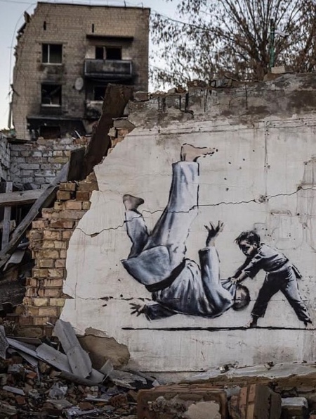 Banksy Ukraine Judo