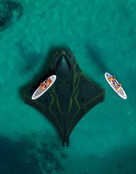 Manta Ray Shaped Submarine