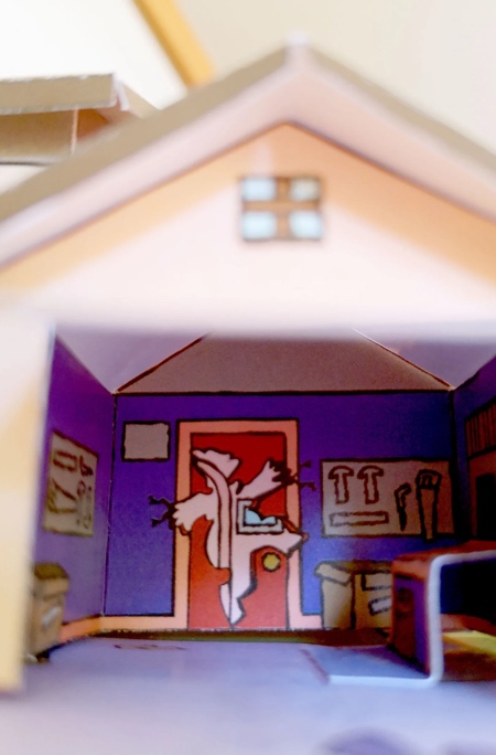 Simpsons House Made out of Paper
