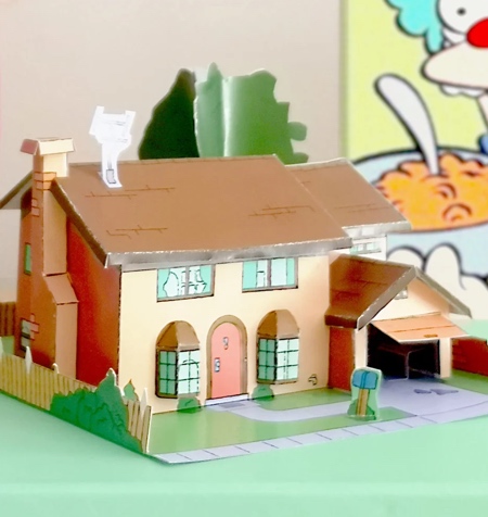 Simpsons House Paper Model