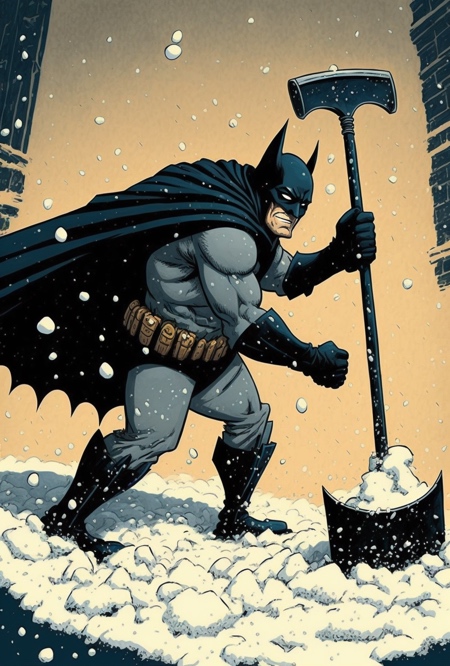 Batman Snow Day