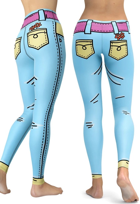 Cartoonized Yoga Leggings