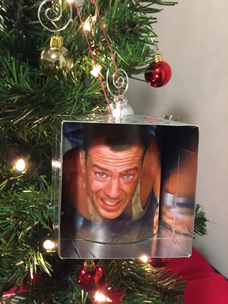Bruce Willis Christmas Ornament