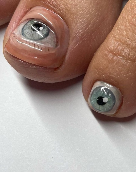 Realistic Eye Nail Art