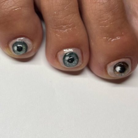 Eye Toenail Art