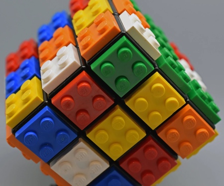 Rubik's Cube Made of LEGO