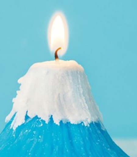 Mount Fuji Shaped Candle