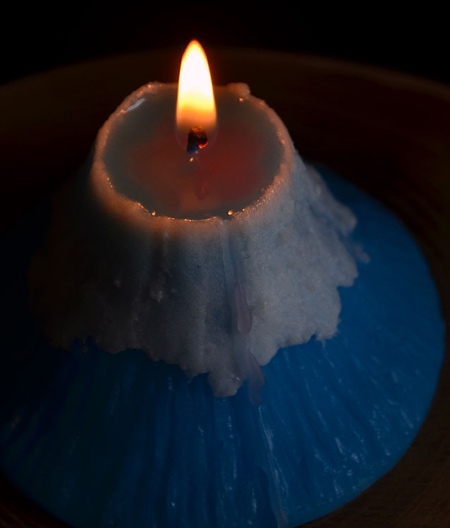 Fuji Mountain Shaped Candle