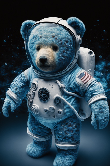 Blue Astronaut Teddy Bear