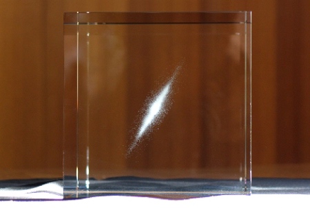 Galaxy Glass Cube