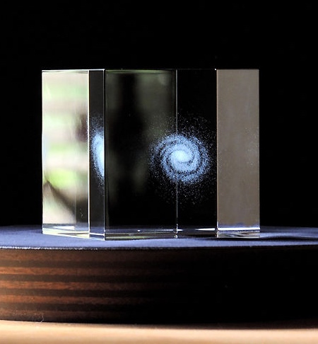 Galaxy Cube Desk Sculpture
