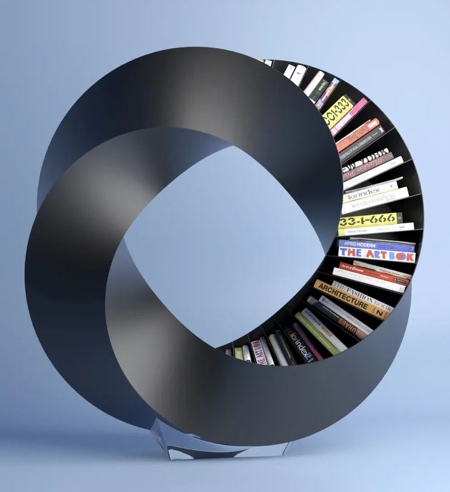 Möbius Loop Bookcase