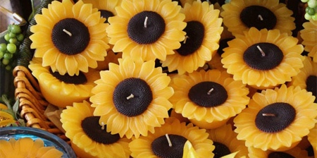 Sunflower Candles