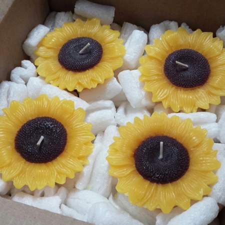 Floating Sunflower Candle