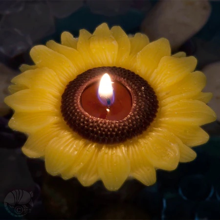 Sunflower Shaped Candle