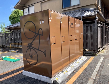 Vertical Bike Parking Locker