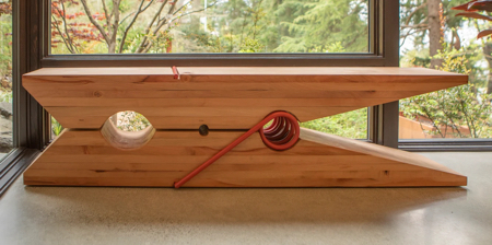 Giant Clothespin Bench