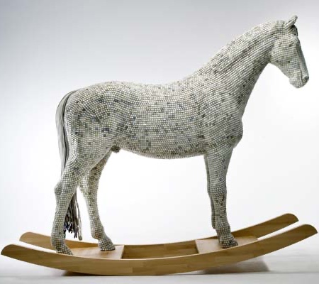 Horse Made of Computer Keyboards