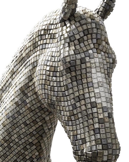 مجسمه اسب تروا با الهام از فناوری