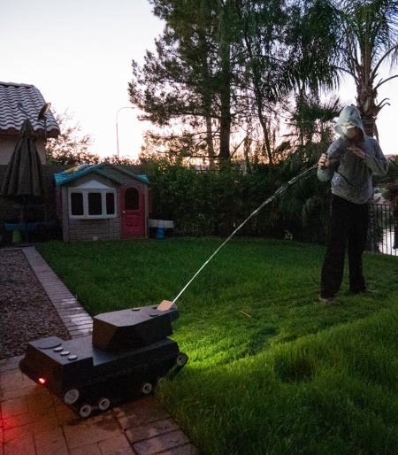 Tank Shaped Lawn Mower