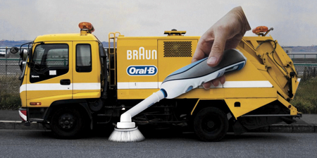 Oral-B Toothbrush Street Sweeper