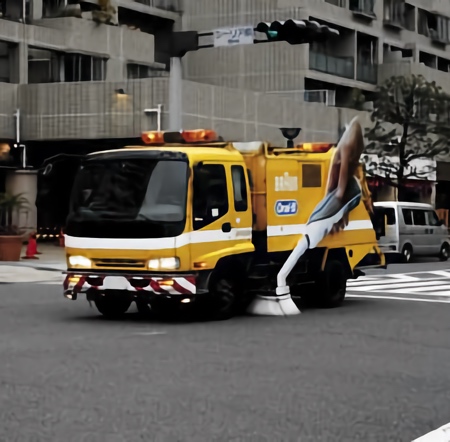 Toothbrush Street Sweeper