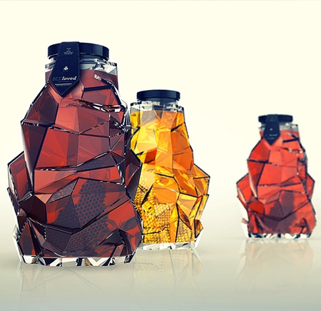 Honeycomb Honey Bottle