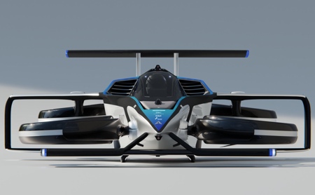 Electric Flying Racing Car