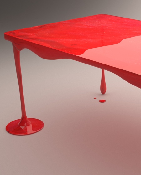 Paint Drip Table