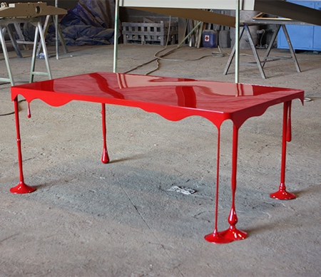 John Nouanesing Dripping Paint Table