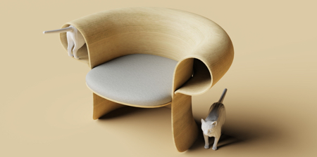 Cat Tunnel Armchair